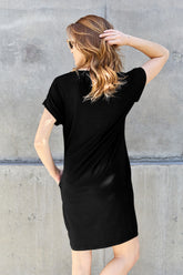 Basic Bae Bamboo Full Size Dress with Pockets - Soft & Comfortable